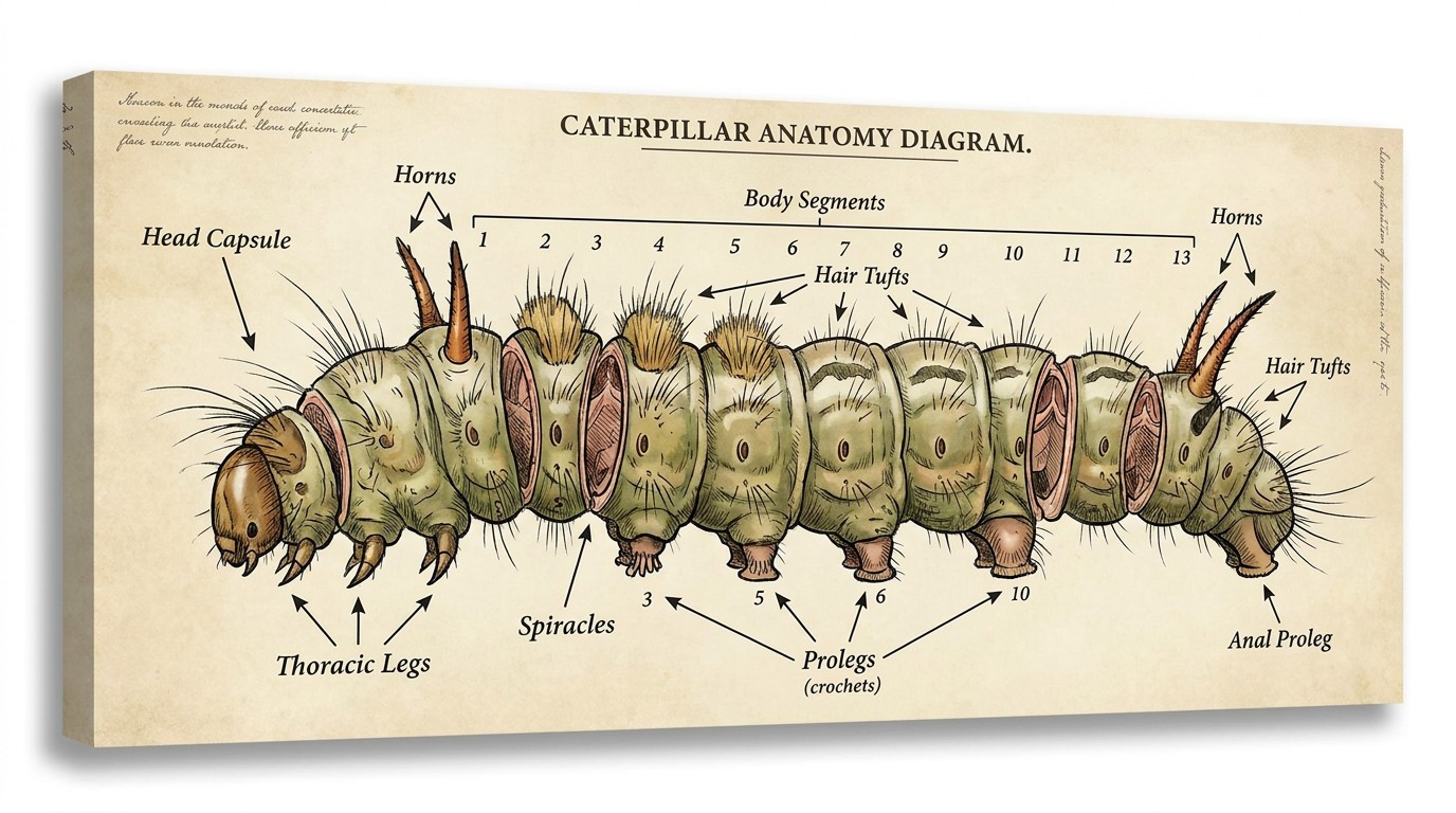 Key Physical Features to Look at When Identifying Caterpillars