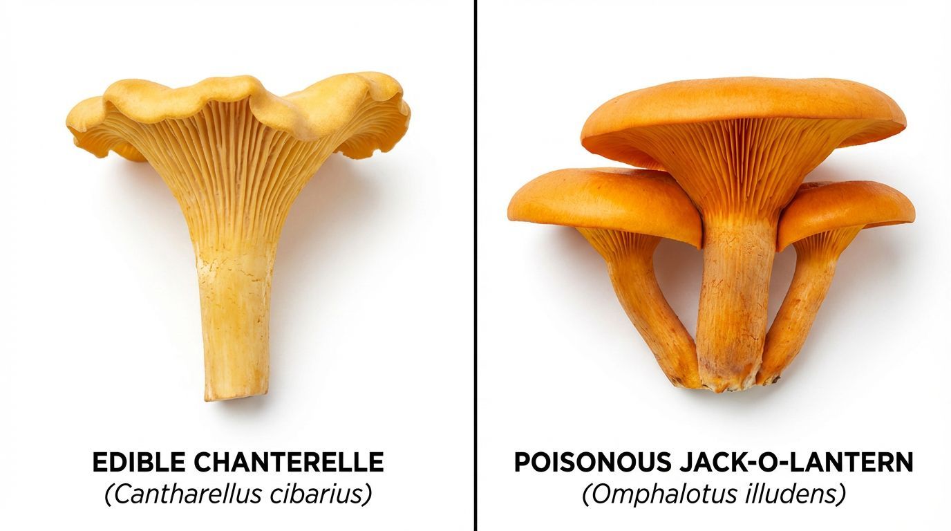 Common Edible Mushrooms vs. Their Deadly Lookalikes