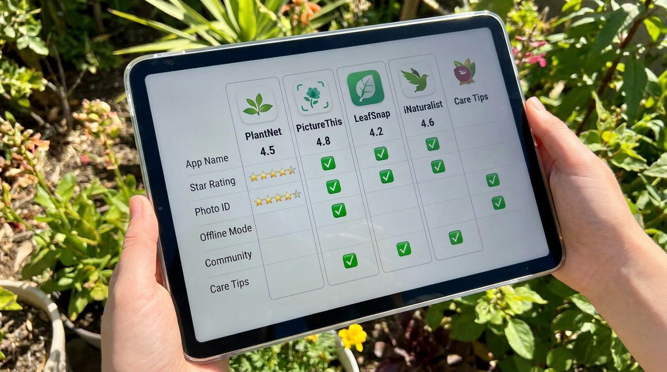 Top Plant Identifier Apps Compared: What the Competition Offers